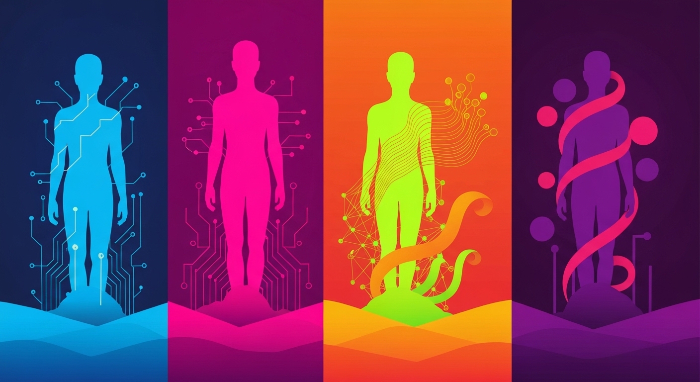 Illustration of 5 job archetypes for the future of work with AI