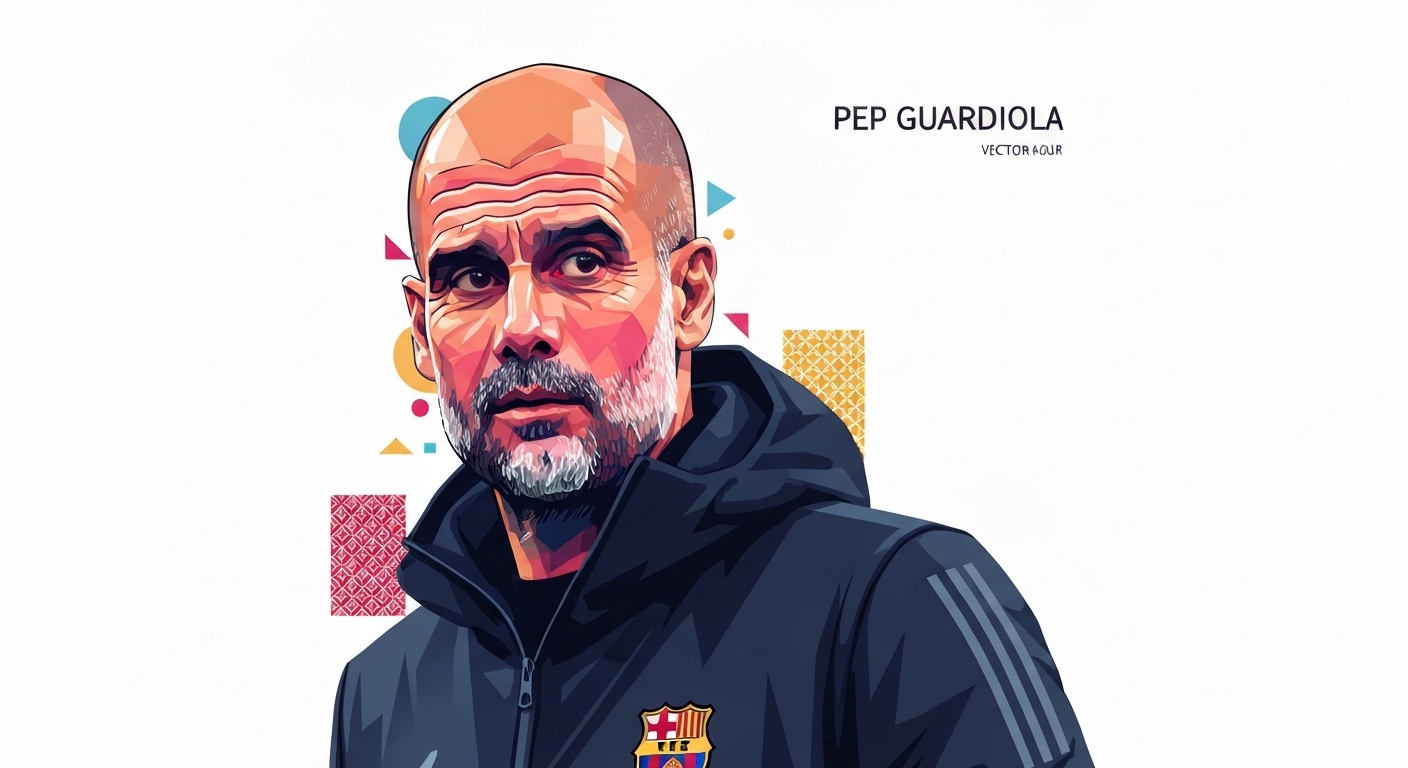 Pep Guardiola illustration