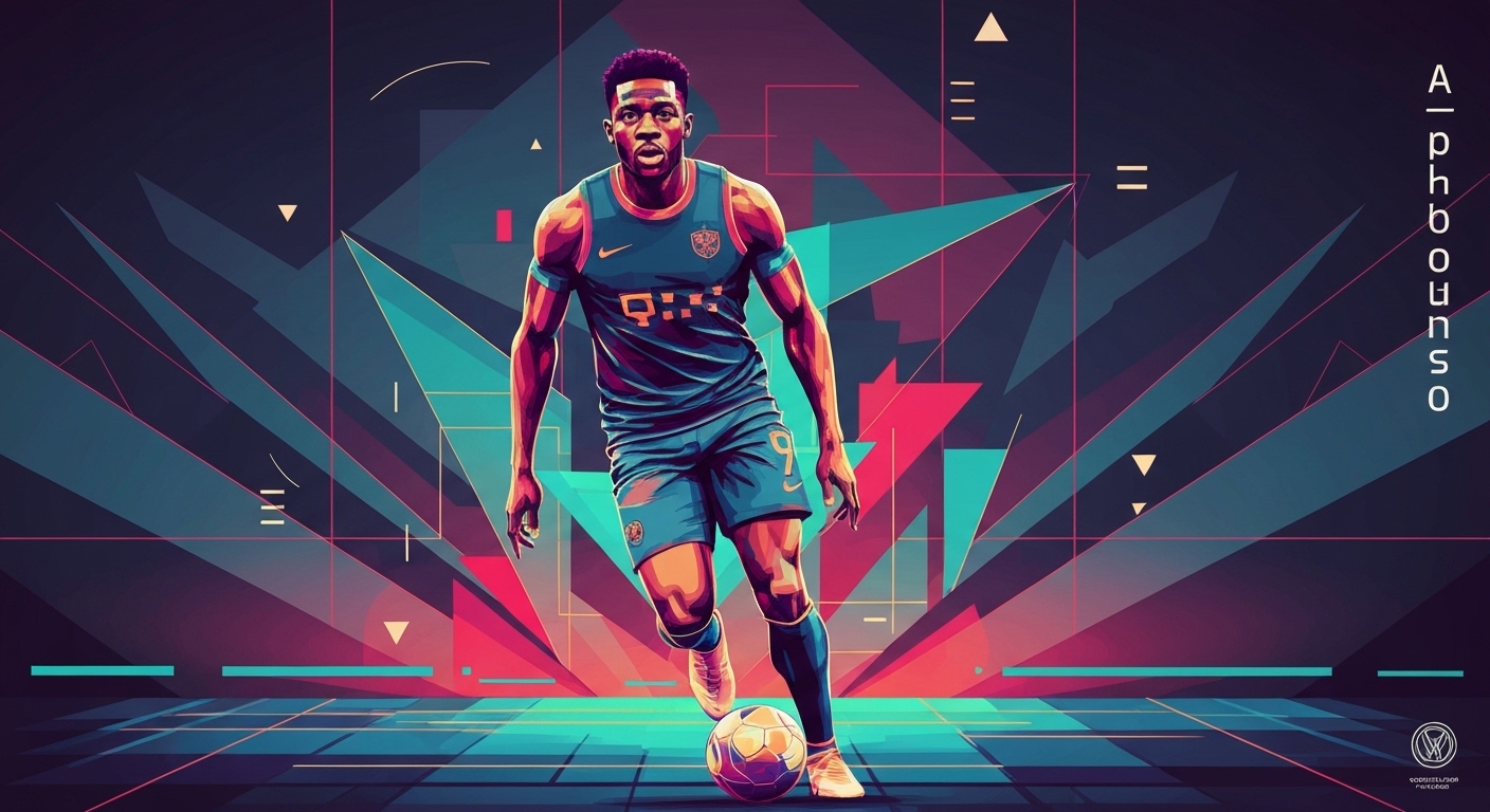 Alphonso Davies illustration