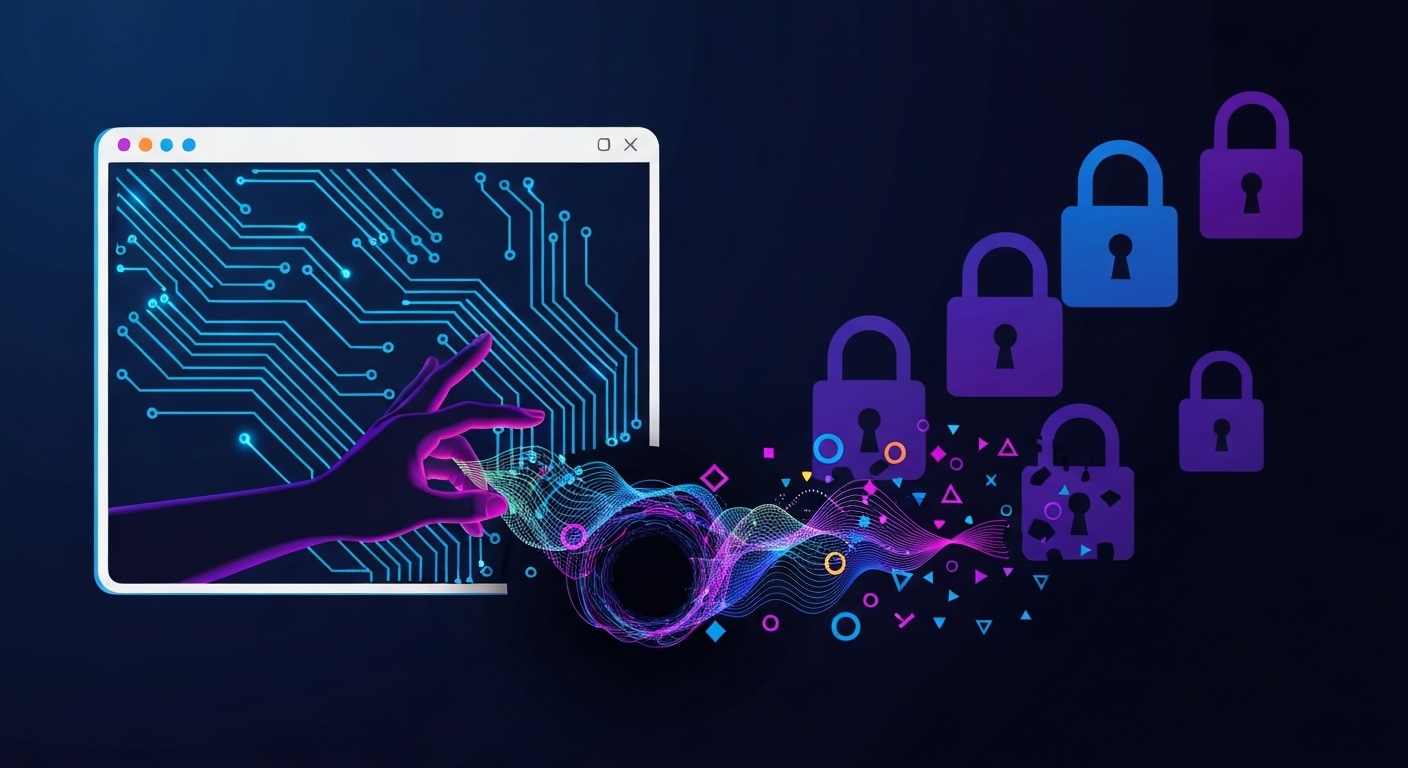 Illustration of prompt injection attack on AI browsers