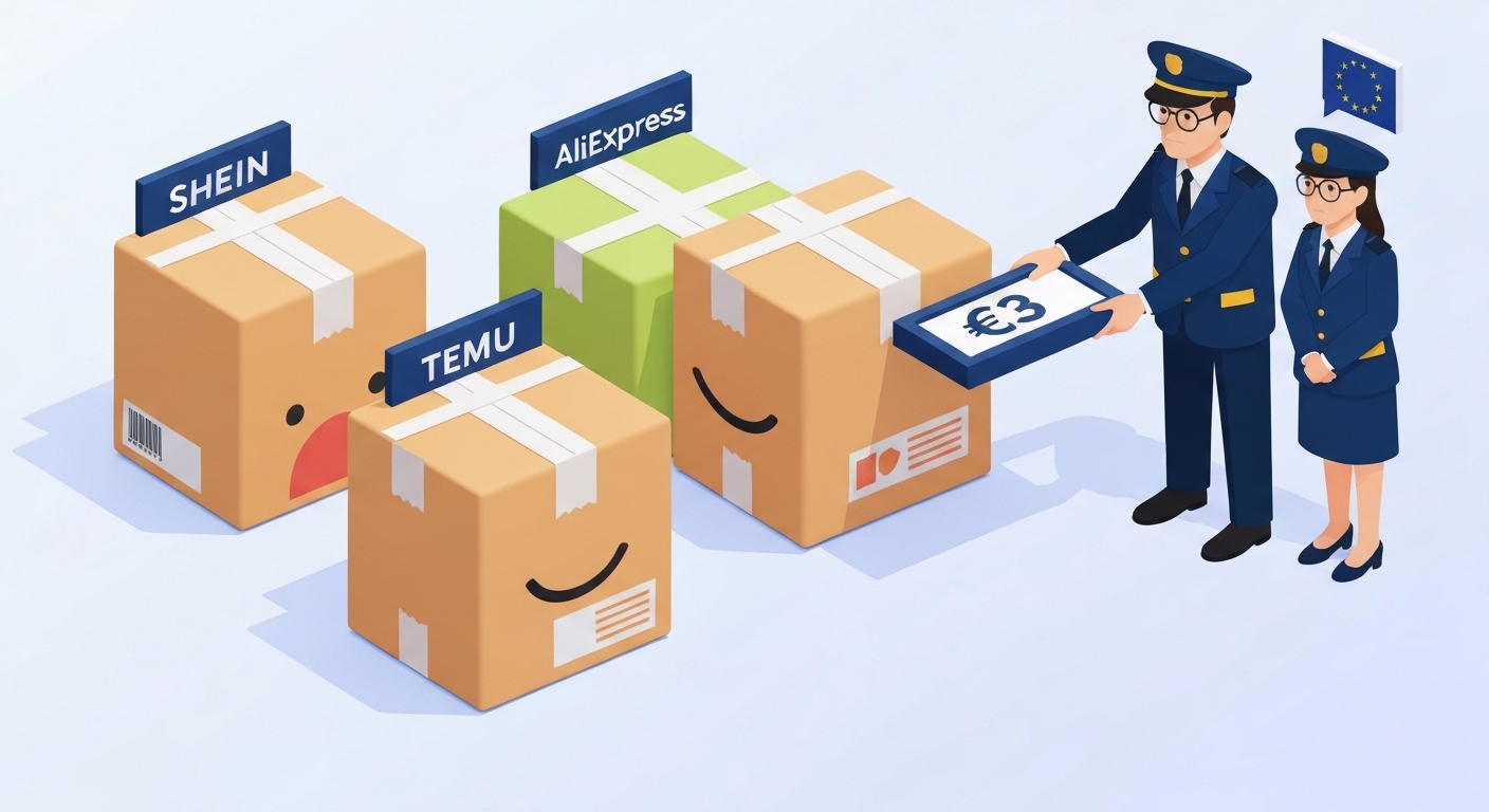EU slaps €3 fee on cheap ecommerce parcels targeting Shein, Temu, AliExpress illustration