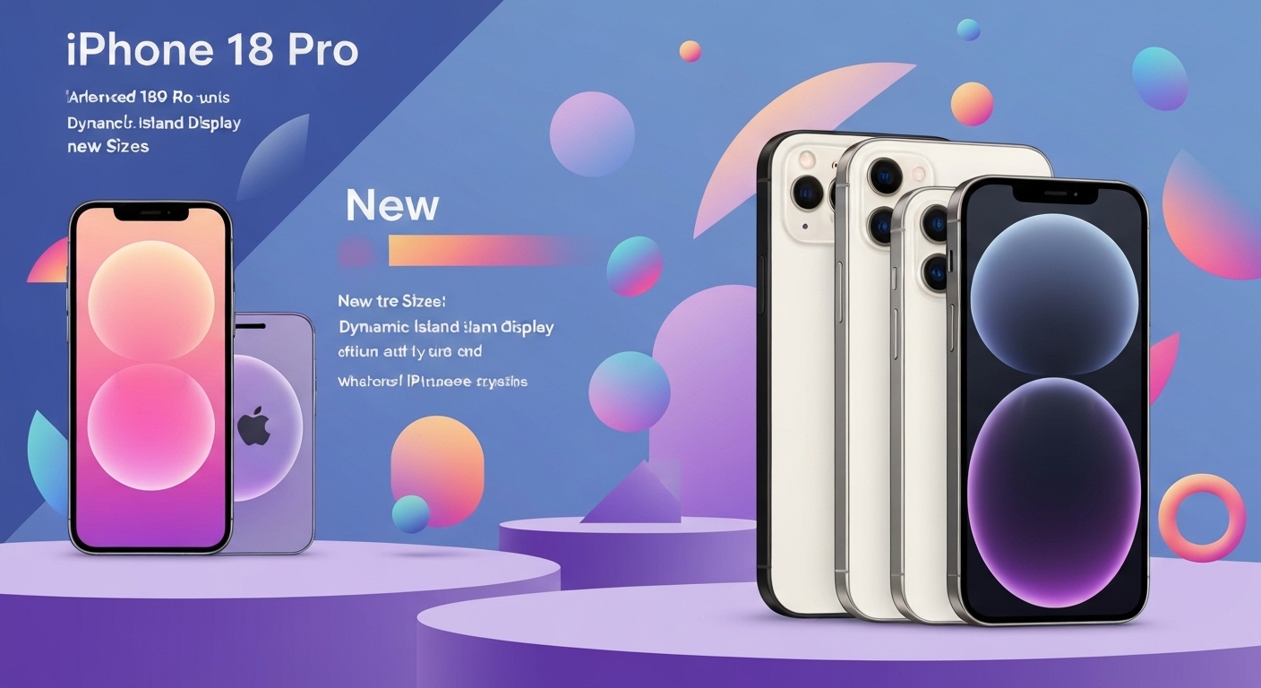 iPhone 18 Pro release schedule and features illustration
