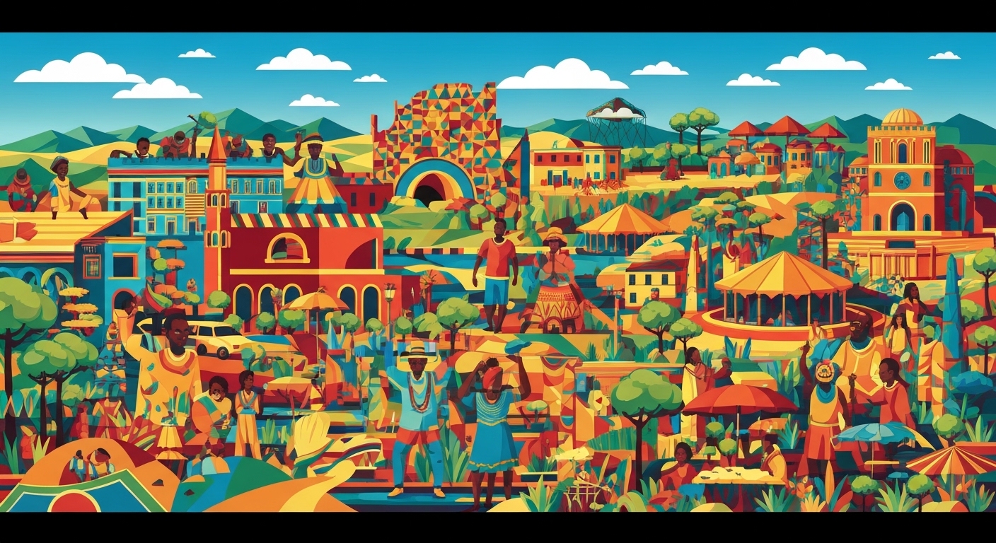 South Africa illustration