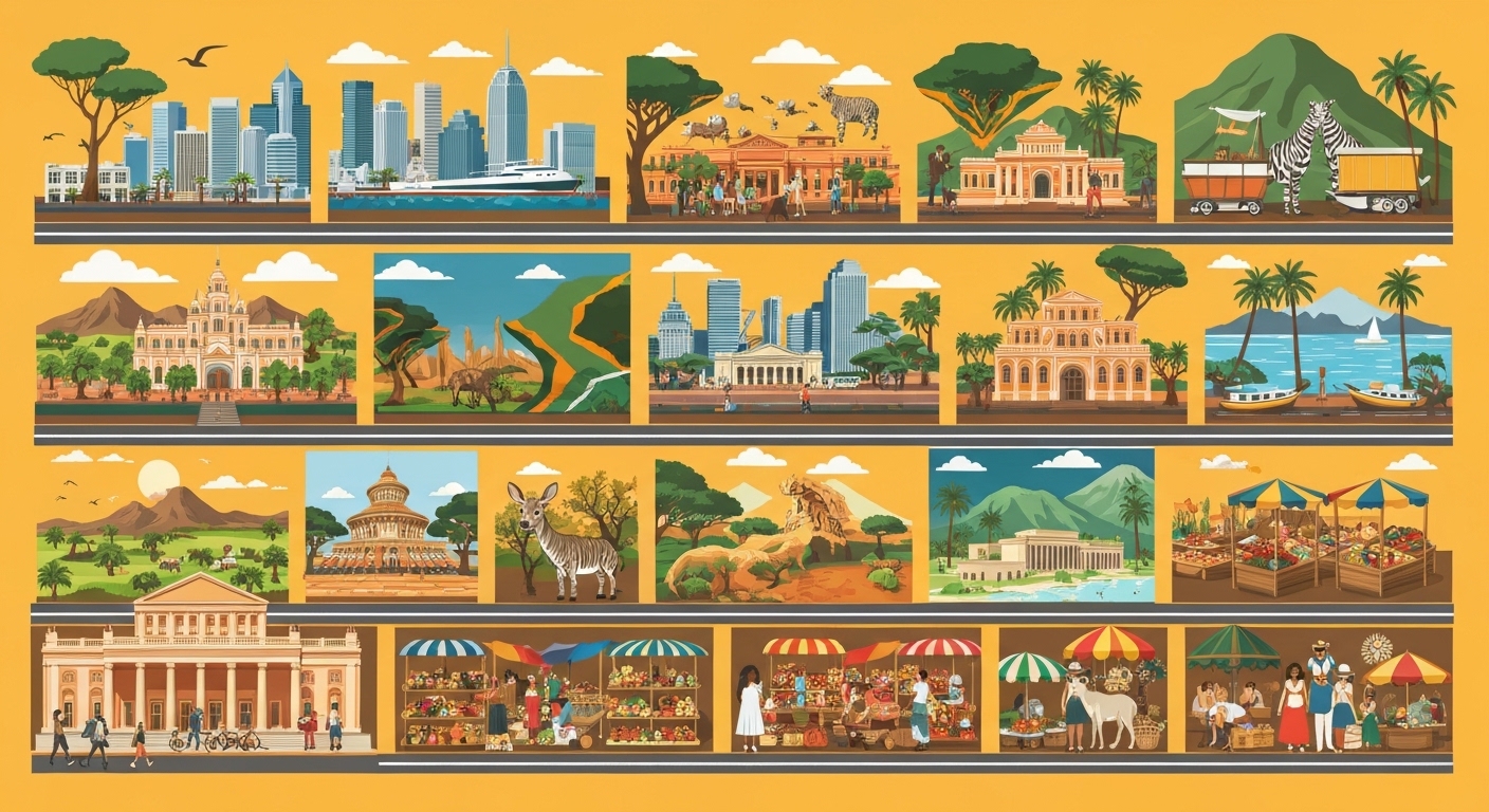 South Africa illustration