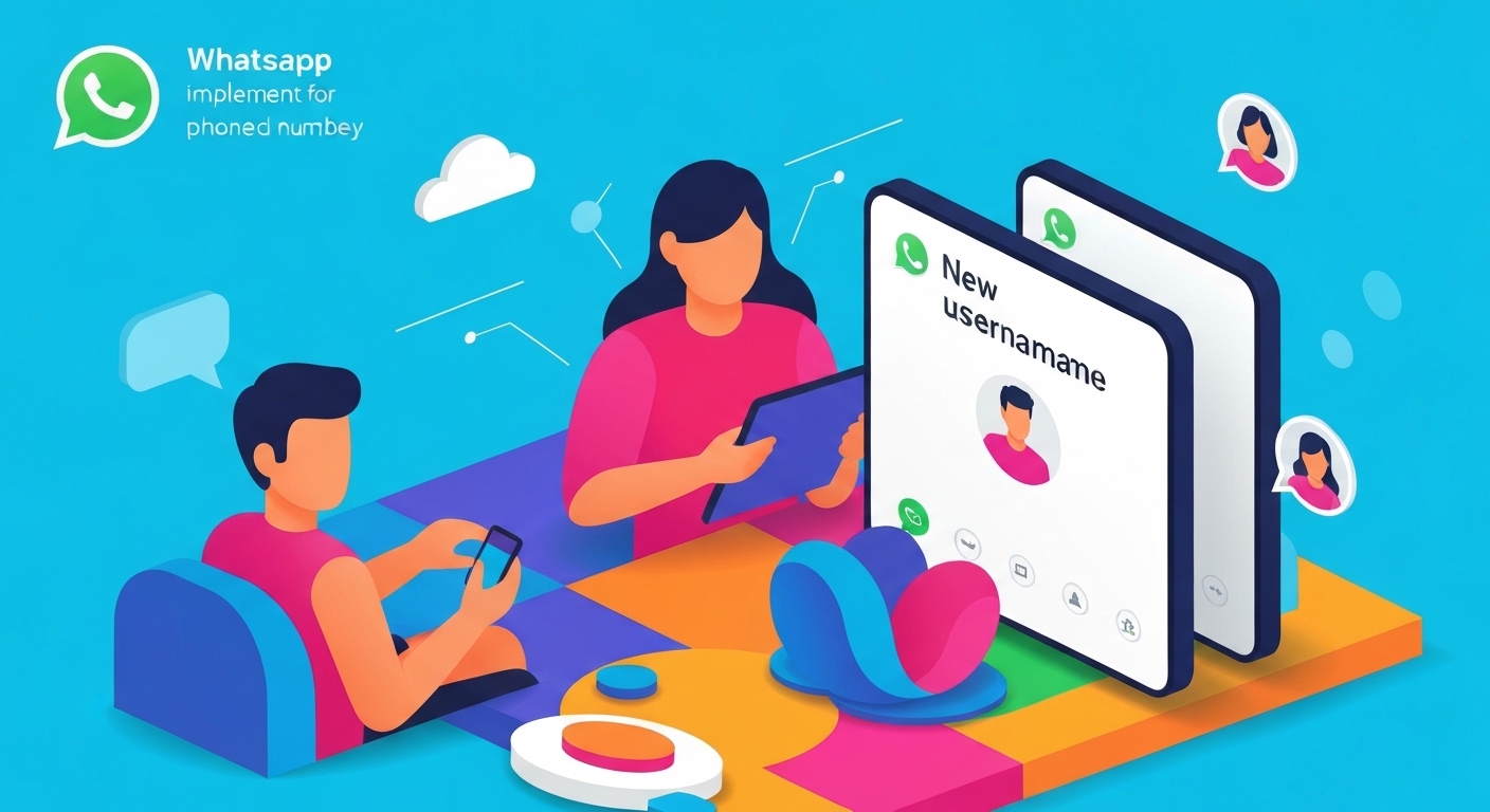 WhatsApp introduces usernames for phone number privacy illustration