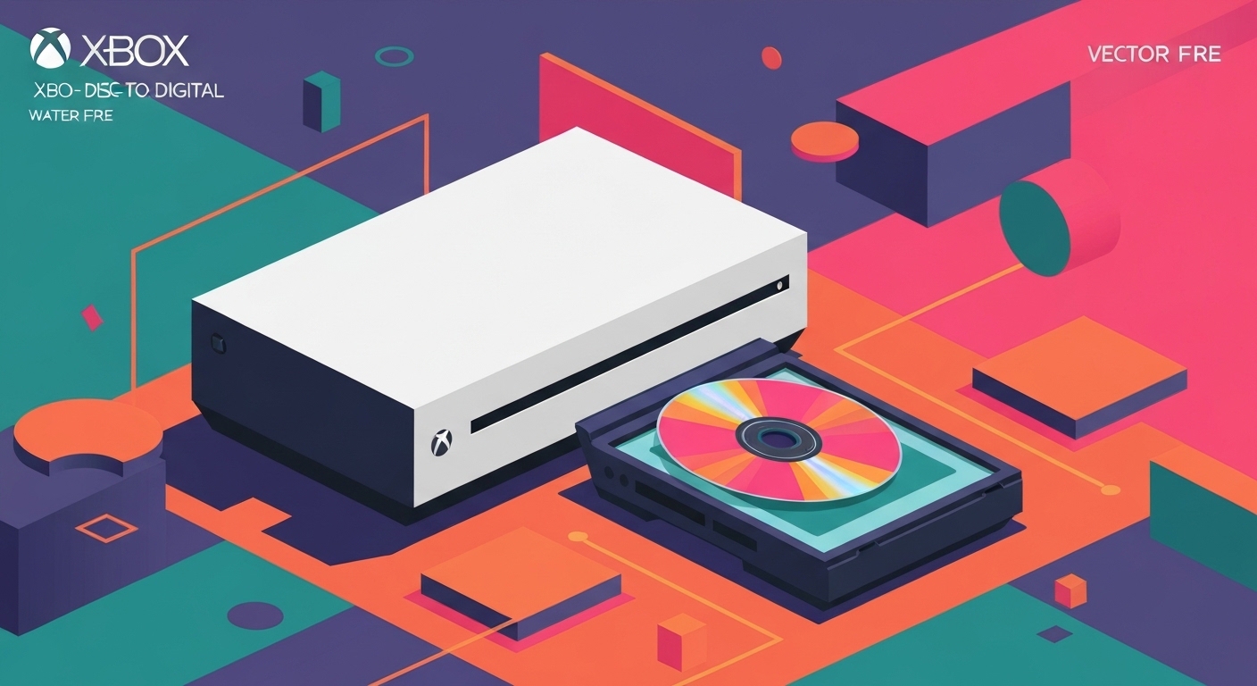 Xbox disc-to-digital feature illustration
